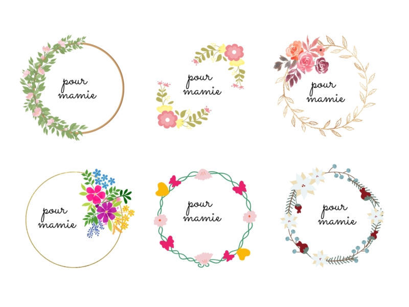 etiquettes cadeau mamie