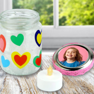 cadeau pour la fête des mères photophore enfant