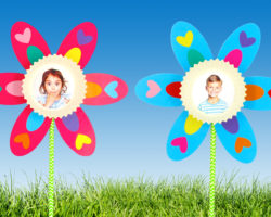 cadre photo fleurs idée bricolage enfant