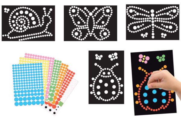 dessin gommettes printemps kit créatifs
