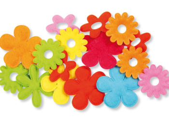 fleurs en feutrine pour activité manuelle