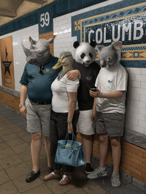 photo de famille métro new york mattehew Grabelsky