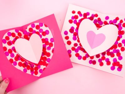 carte coeur facile pour petit cadeau fête des mères