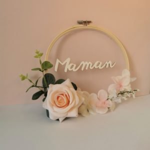 diy couronne de fleurs cadeau fête des mères
