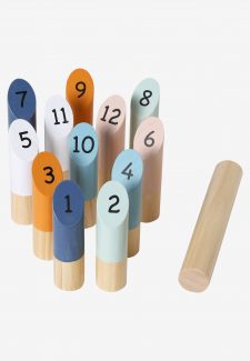 jeu de quille finlandaise montessori en bois