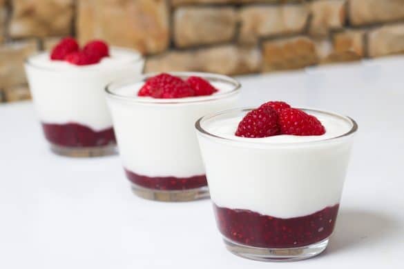 dessert avec skyr et fruits