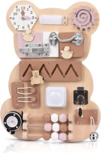 tableau activités busy bord en forme ours