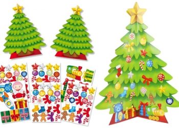 sapin de noel et autocollants