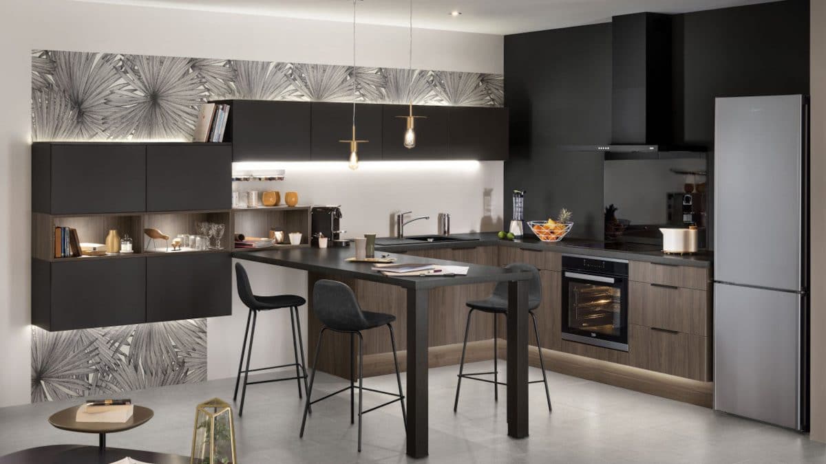 8 couleurs et aménagements pour une cuisine industrielle