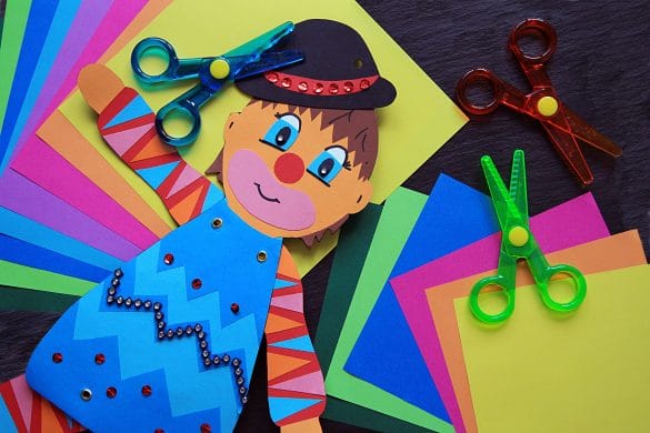 clown en papier